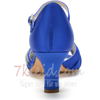 Satin Schmetterling Hochzeitsschuhe Seite hohl Stiletto High Heels grüne Brautjungfer Schuhe - Seite 7