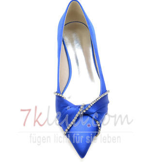 Flache Schuhe Satin Mutterschaft Hochzeit Schuhe Hochzeit plus Größe flache Schuhe - Seite 4