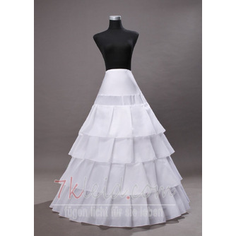 Brautkleid Petticoat vier Stahlringe vier Rüschen Petticoat elastischer Korsett Petticoat - Seite 1