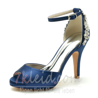 Stiletto Heel Ultra High Heel Peep Toe Hochzeits-High Heels mit Knöchelriemen - Seite 9