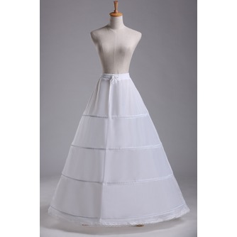 Polyester Taft Zwei bündel Taille Vier Felgen Standard Hochzeit Petticoat - Seite 1