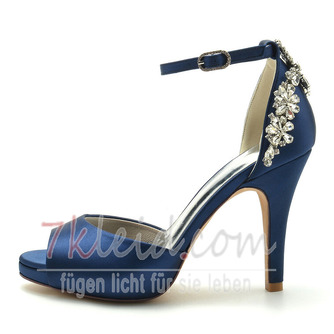 Stiletto Heel Ultra High Heel Peep Toe Hochzeits-High Heels mit Knöchelriemen - Seite 1