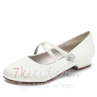 Runde Zehe Strass Hochzeit Ballerina Schuhe Edle Abendschuhe für Hochzeitsfeiern Tägliche Hochzeitsschuhe - Seite 2