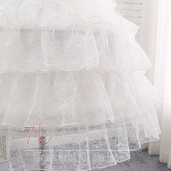 Elfenbein Spitze Tellerrock, Lolita weiches Garn Alltag Petticoat, Dame Mädchen Petticoats, Braut Hochzeit Petticoats - Seite 4