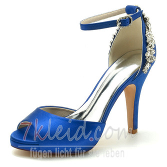 Stiletto Heel Ultra High Heel Peep Toe Hochzeits-High Heels mit Knöchelriemen - Seite 5