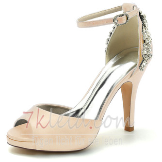 Stiletto Heel Ultra High Heel Peep Toe Hochzeits-High Heels mit Knöchelriemen - Seite 10