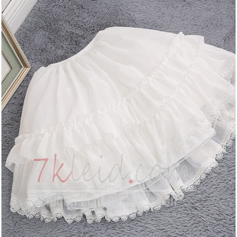 Lolita Gaze-Petticoat, weißer Petticoat, kurzer Petticoat, Hochzeits-Petticoat, weicher Petticoat, Party-Petticoats, abnehmbar 65 cm - Seite 5