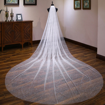 Braut glänzender Schleier Braut extra langer Schwanz Hochzeitsschleier weißer Schleier - Seite 1