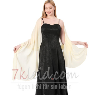 Hochwertiger verlängerter Chiffon-Schal für Braut, Abschlussball, Party - Seite 4