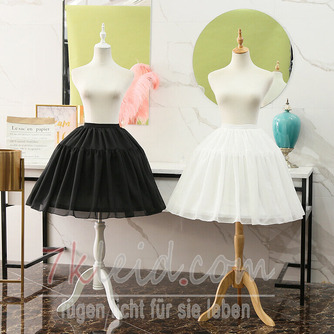 Kurze Krinoline für die Braut, Cosplay-Abschlussballkleid, kurzer Unterrock, Puffrock, Chiffon-Lolita-Petticoat für Mädchen, 55 cm - Seite 1