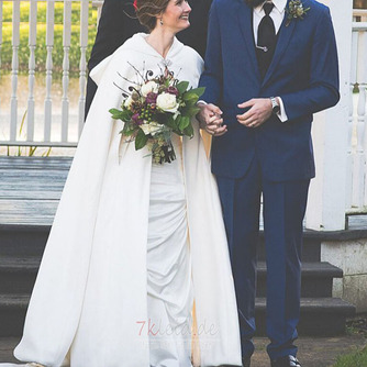 200 CM braut schal hochzeit mantel umhang weiß mit kapuze schal - Seite 8