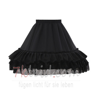 Schwarz / weiß Lolita Tüll Petticoat, Cosplay Petticoat, geschwollener Tüllrock, flauschiger Petticoat, Ballett-Tutu-Rock. 45CM - Seite 4