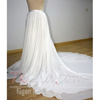 Chiffon Hochzeit Rock Zug Braut Hochzeit Überrock Braut Rock Zug Abnehmbare Applikationen Rock Zug benutzerdefinierte Größe - Seite 3