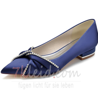 Flache Schuhe Satin Mutterschaft Hochzeit Schuhe Hochzeit plus Größe flache Schuhe - Seite 11