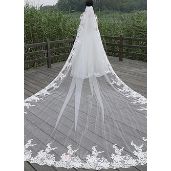 Lace Schleier Hochzeit Prinzessin Schleier Braut Brautschleier 400CM - Seite 1