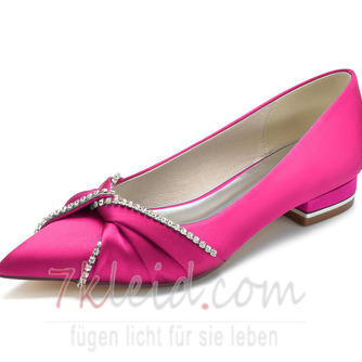 Flache Schuhe Satin Mutterschaft Hochzeit Schuhe Hochzeit plus Größe flache Schuhe - Seite 10