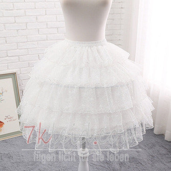 Elfenbein Spitze Tellerrock, Lolita weiches Garn Alltag Petticoat, Dame Mädchen Petticoats, Braut Hochzeit Petticoats - Seite 1