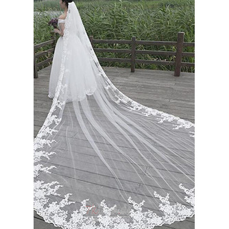 Lace Schleier Hochzeit Prinzessin Schleier Braut Brautschleier 400CM - Seite 2