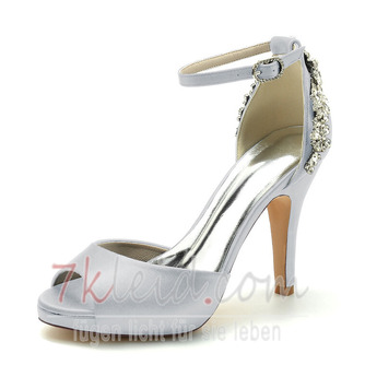 Stiletto Heel Ultra High Heel Peep Toe Hochzeits-High Heels mit Knöchelriemen - Seite 12