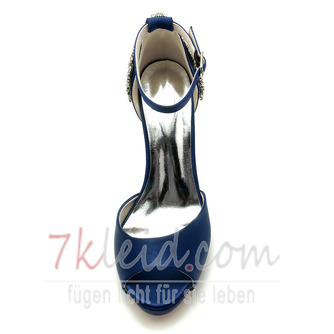 Stiletto Heel Ultra High Heel Peep Toe Hochzeits-High Heels mit Knöchelriemen - Seite 3