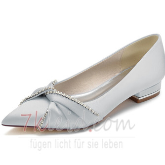 Flache Schuhe Satin Mutterschaft Hochzeit Schuhe Hochzeit plus Größe flache Schuhe - Seite 13