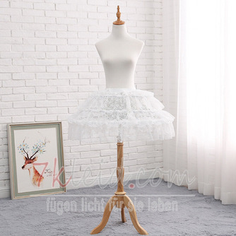 Weißer Spitzenpetticoat, längenverstellbarer Unterrock, Cosplay Partykleid Petticoat, Lolita Petticoat - Seite 3