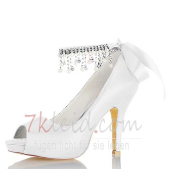 Perle Strass High Heels Hochzeit Brautjungfernschuhe Braut High Heels - Seite 5