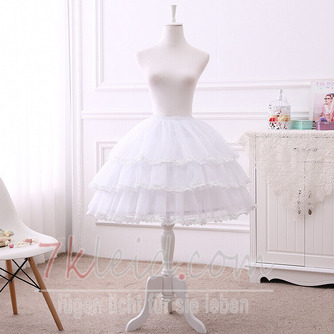 Lolita Puffy Petticoat, Cosplay verstellbarer Reifen, 3-lagiger Petticoat mit Spitzenkante, verstellbare Länge - Seite 5