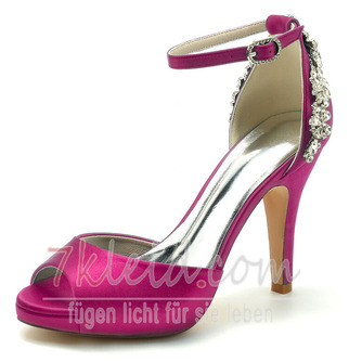 Stiletto Heel Ultra High Heel Peep Toe Hochzeits-High Heels mit Knöchelriemen - Seite 8