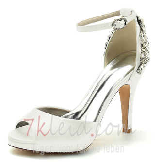 Stiletto Heel Ultra High Heel Peep Toe Hochzeits-High Heels mit Knöchelriemen - Seite 11