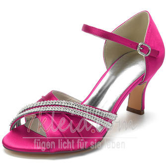 Satin Schmetterling Hochzeitsschuhe Seite hohl Stiletto High Heels grüne Brautjungfer Schuhe - Seite 11