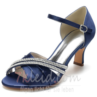 Satin Schmetterling Hochzeitsschuhe Seite hohl Stiletto High Heels grüne Brautjungfer Schuhe - Seite 12