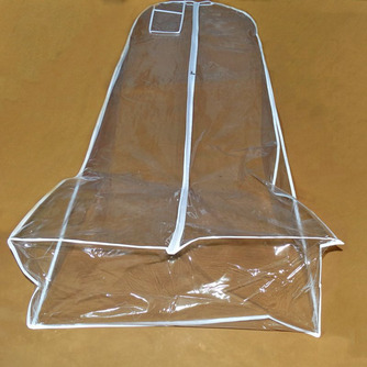 Brautkleid Tasche verlängert verdickt transparent Brautkleid nachgestellte Staubschutz Aufbewahrungstasche PVC - Seite 3