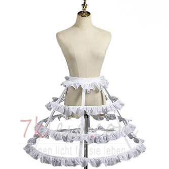 Lolita-Vogelkäfig-Petticoat, verstellbarer Volant-Petticoat, Länge 55 cm - Seite 3