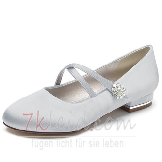 Runde Zehe Strass Hochzeit Ballerina Schuhe Edle Abendschuhe für Hochzeitsfeiern Tägliche Hochzeitsschuhe - Seite 12