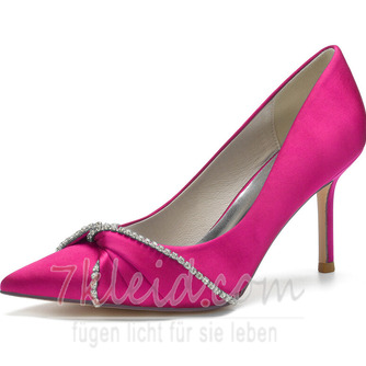 Hochzeitsschuhe Spitzschuh Sexy High Heels Satin Spitzschuh Pumps - Seite 9