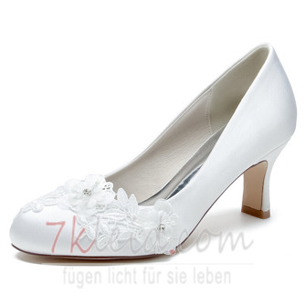 Der flache Retro- quadratische flache Hauptmund der Schuhe des Herbstes blüht süße Mode der handgemachten Schuhe - Seite 7