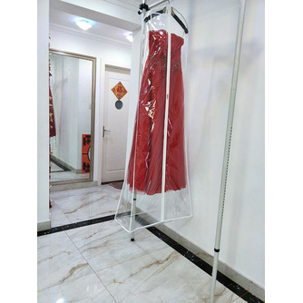 Brautkleid Tasche verlängert verdickt transparent Brautkleid nachgestellte Staubschutz Aufbewahrungstasche PVC - Seite 4