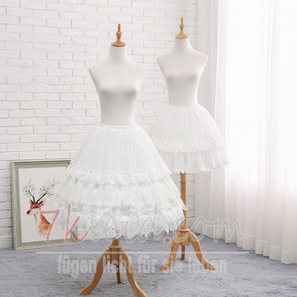 Lolita Gaze-Petticoat, weißer Petticoat, kurzer Petticoat, Hochzeits-Petticoat, weicher Petticoat, Party-Petticoats, abnehmbar 65 cm - Seite 2