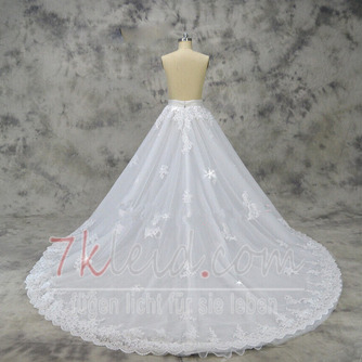 abnehmbarer Prinzessin großer Zug Brautkleid Spitzenrock abnehmbarer Rock Hochzeit Zubehör benutzerdefinierte Größe - Seite 3