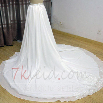 Chiffon Hochzeit Rock Zug Braut Hochzeit Überrock Braut Rock Zug Abnehmbare Applikationen Rock Zug benutzerdefinierte Größe - Seite 2