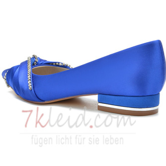 Flache Schuhe Satin Mutterschaft Hochzeit Schuhe Hochzeit plus Größe flache Schuhe - Seite 5