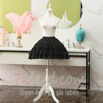 Lolita-Spitzenrock mit Fischgrätenmuster, Cosplay-Petticoat, Chiffon-Spitzenkrinoline 47CM - Seite 3