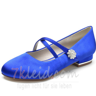 Runde Zehe Strass Hochzeit Ballerina Schuhe Edle Abendschuhe für Hochzeitsfeiern Tägliche Hochzeitsschuhe - Seite 6