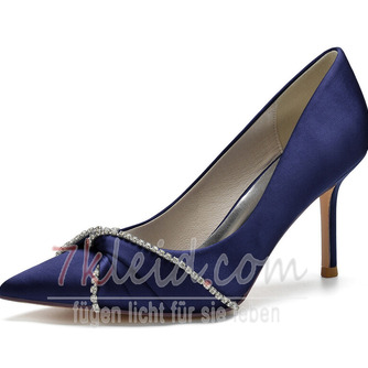 Hochzeitsschuhe Spitzschuh Sexy High Heels Satin Spitzschuh Pumps - Seite 10