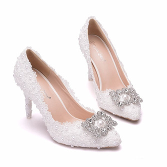 Strass einzelne Schuhe Hochzeitsschuhe Lace Party Schuhe - Seite 2