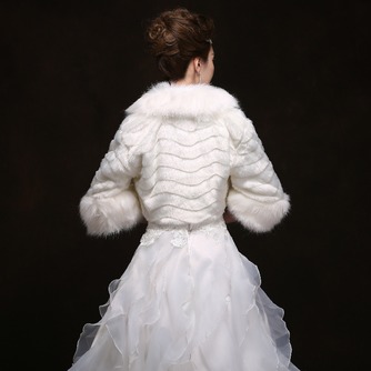 Elegant Dicke Winter Glocke Ärmel Lange Ärmel Warm Hochzeit Schal - Seite 3