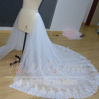Abnehmbarer Hochzeitskleid-Tüllrock Abnehmbare Accessoires des Brautrocks in benutzerdefinierter Größe - Seite 2