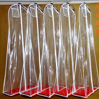 Brautkleid Tasche verlängert verdickt transparent Brautkleid nachgestellte Staubschutz Aufbewahrungstasche PVC - Seite 1