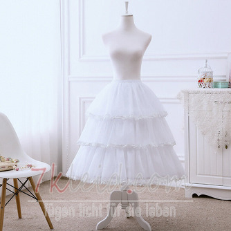 Lolita Puffy Petticoat, Cosplay verstellbarer Reifen, 3-lagiger Petticoat mit Spitzenkante, verstellbare Länge - Seite 3